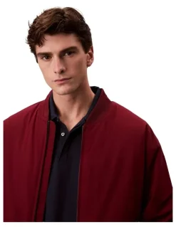 Calvin Klein Hero Bomber Jacket in Renaissance Red