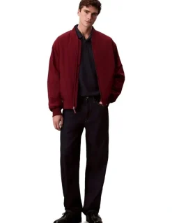 Calvin Klein Hero Bomber Jacket in Renaissance Red