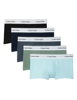 Calvin Klein Icon Cotton Low Rise Trunks 5 Pack in Multi