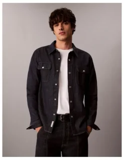 Calvin Klein Jeans Forever Raw Western Denim Shirt