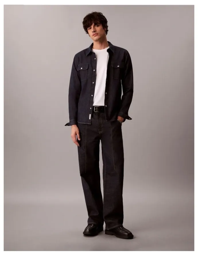 Calvin Klein Jeans Forever Raw Western Denim Shirt