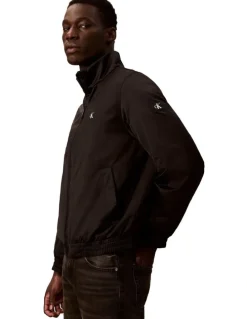 Calvin Klein Jeans Long Sleeve Padded Harrington Jacket in Black