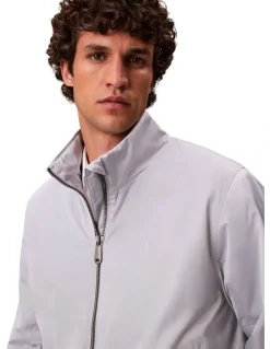 Calvin Klein Jeans Long Sleeves Padded Harrington Jacket in Grey