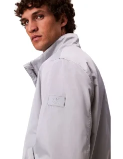 Calvin Klein Jeans Long Sleeves Padded Harrington Jacket in Grey