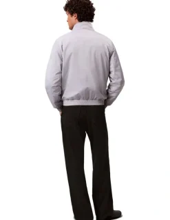 Calvin Klein Jeans Long Sleeves Padded Harrington Jacket in Grey