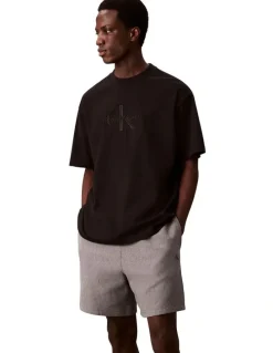 Calvin Klein Jeans Premium Terry Monogram Short in Grey