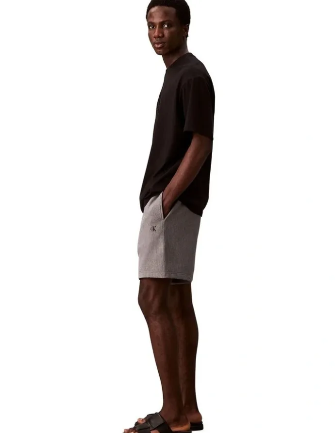 Calvin Klein Jeans Premium Terry Monogram Short in Grey