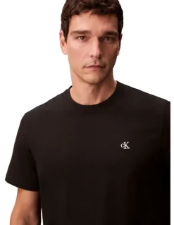 Calvin Klein Jeans Short Sleeve Monogram Easy Tee in Black