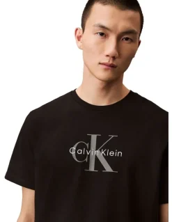 Calvin Klein Jeans Short Sleeve Hero Monologo Tee in Black