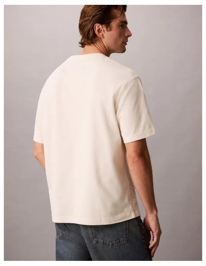 Calvin Klein Jeans Short Sleeve Relaxed Denim Washed Monologo Graphic T-shirt