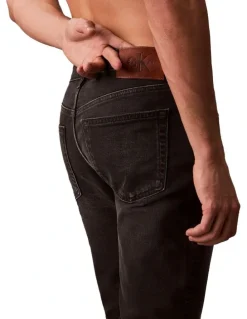 Calvin Klein Jeans Slim Taper Jean in Black