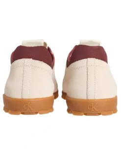 Calvin Klein Low Profile Runner Su Sneaker in Creamy White/Razzleb