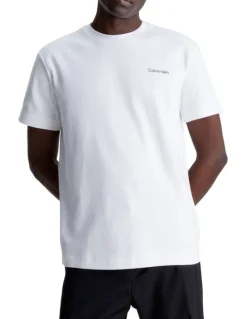 Calvin Klein Mircro Logo Interlock T-shirt in White