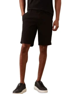 Calvin Klein Modern Twill Slim Chino Short in Black