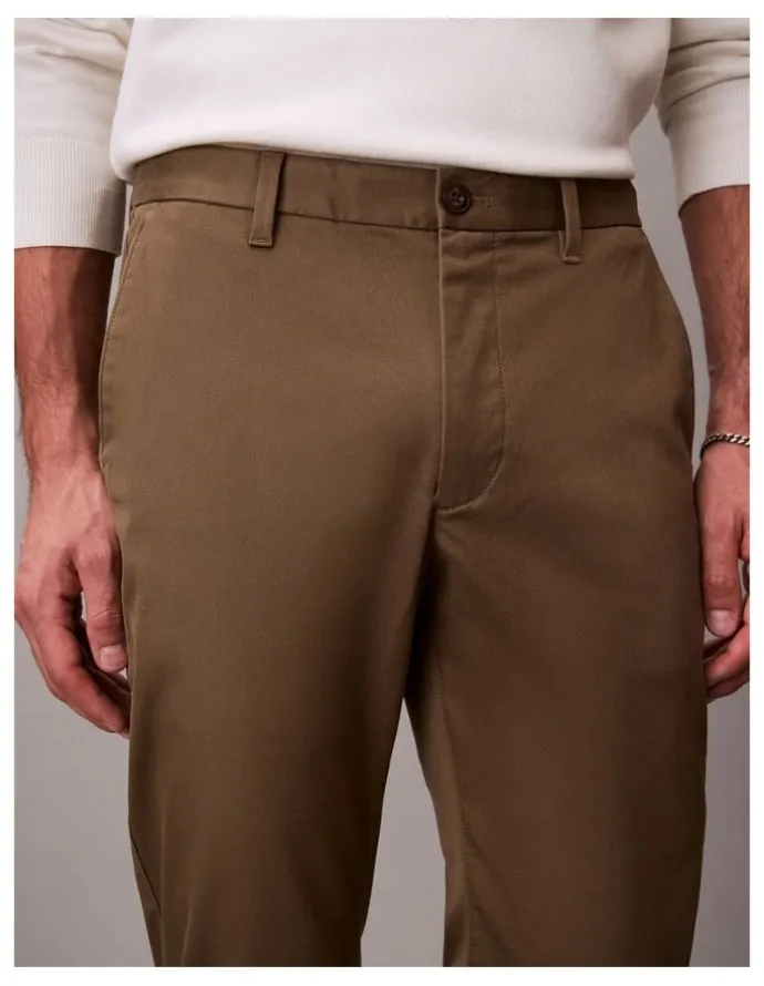 Calvin Klein Slim Stretch Chino Trousers in Capers
