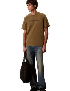 Calvin Klein Spacer T-shirt in Capers