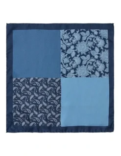 Cambridge 4 Way Paisley Silk Pocket Square in Multi