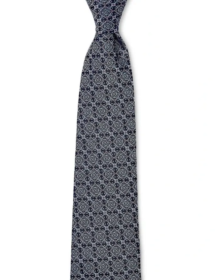 Cambridge Astrolabe Silk Tie In Pink