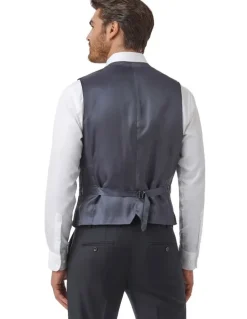 Cambridge Fawkner Modern Fit Vest in Dark Navy