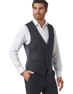 Cambridge Fawkner Modern Fit Vest in Dark Navy