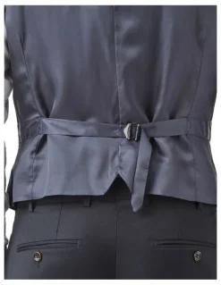 Cambridge Fawkner Modern Fit Vest in Dark Navy