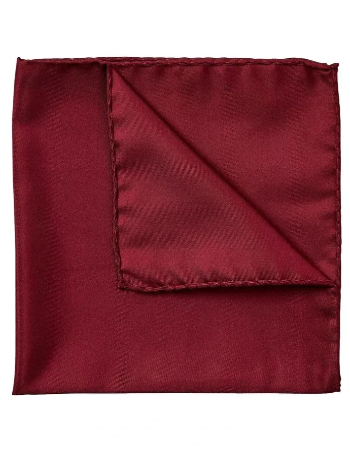 Cambridge Formal Silk Pocket Square in Burgandy