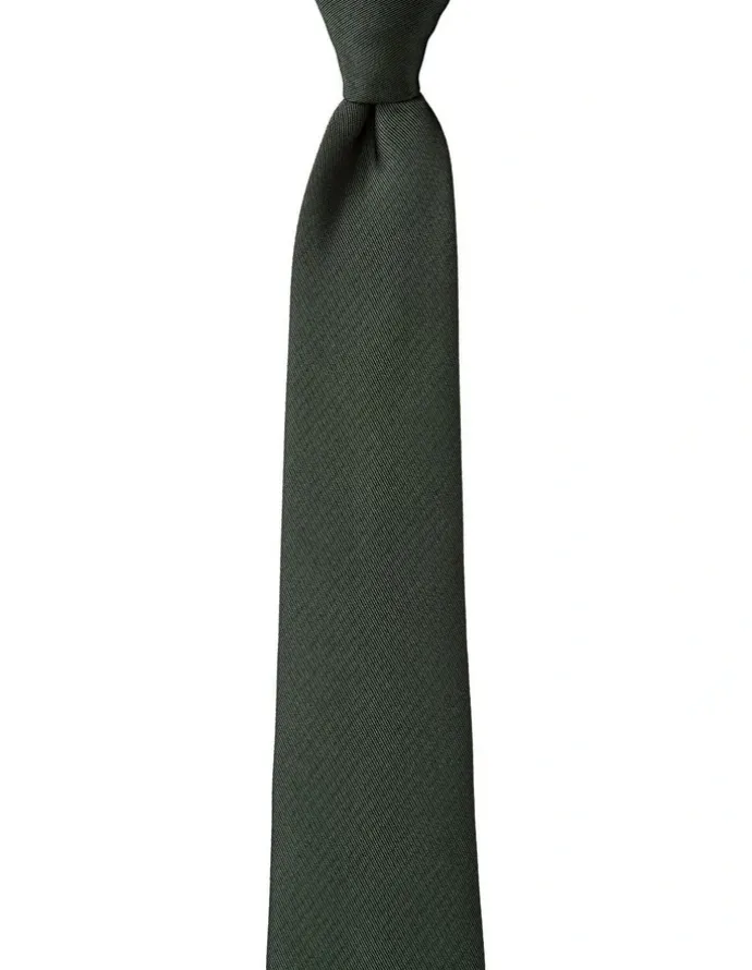 Cambridge Formal Silk Tie in Olive
