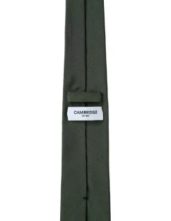 Cambridge Formal Silk Tie in Olive