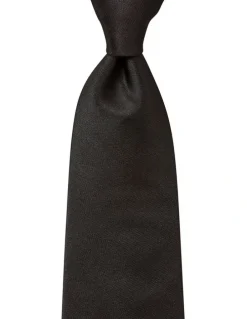 Cambridge Formal Silk Tie in Black
