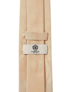 Cambridge Formal Silk Tie in Gold