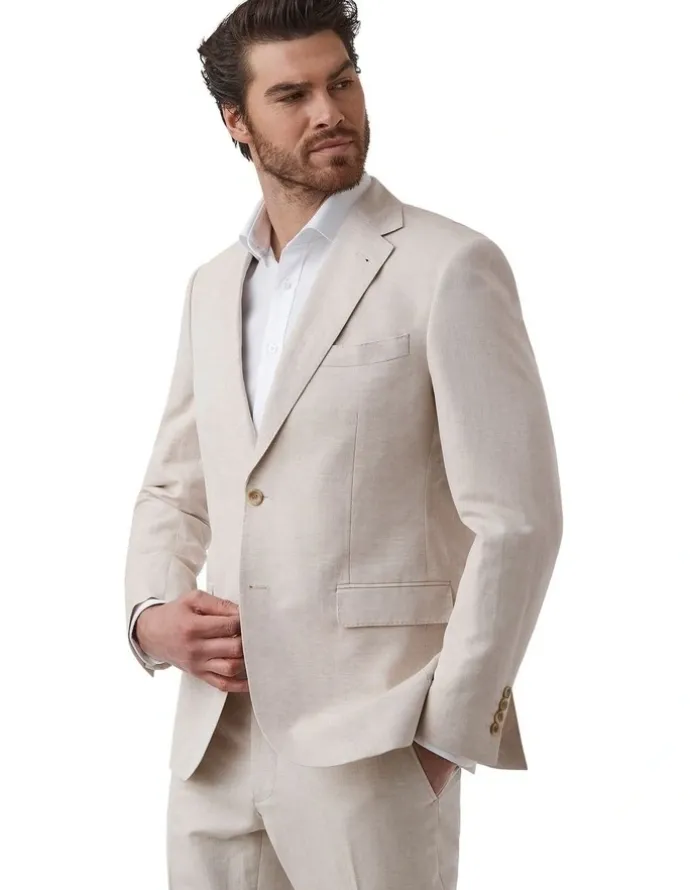 Cambridge Kensington Modern Fit Jacket in Sand