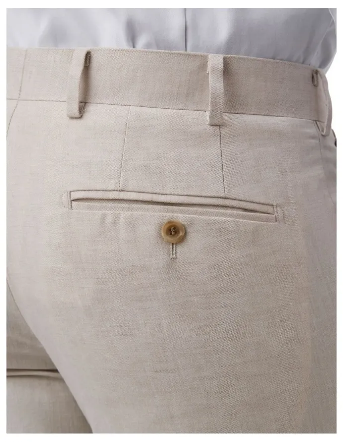 Cambridge Kingsbury Slim Fit Trouser in Sand