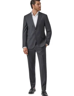 Cambridge Mitcham Modern Fit Trouser In Charcoal