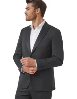 Cambridge Pickford Modern Fit Tuxedo Jacket Black
