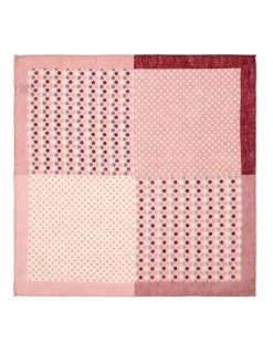 Cambridge Polkadot Linen Pocket Square in Pink