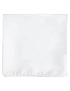 Cambridge Silk Twill Pocket Square in Ivory