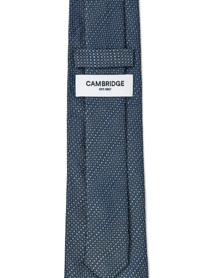 Cambridge Textured Stripe Silk Tie In Teal