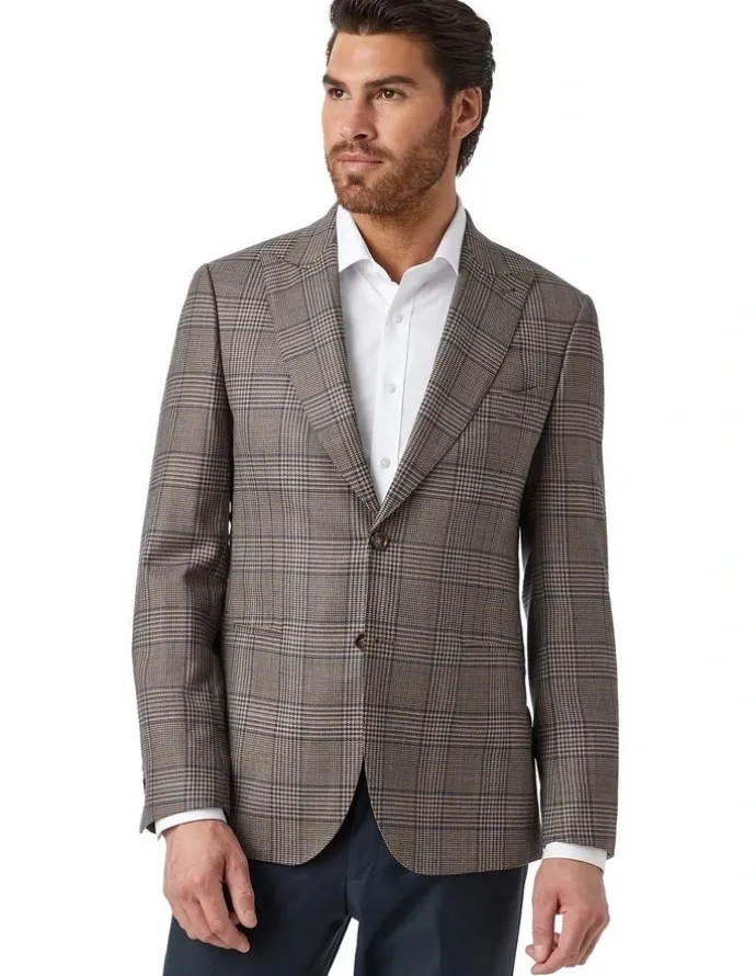 Cambridge Stanmore Modern Fit Sports Jacket in Coffee