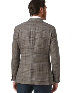 Cambridge Stanmore Modern Fit Sports Jacket in Coffee