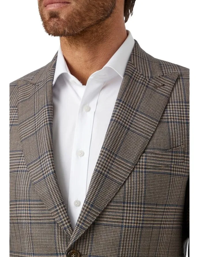 Cambridge Stanmore Modern Fit Sports Jacket in Coffee