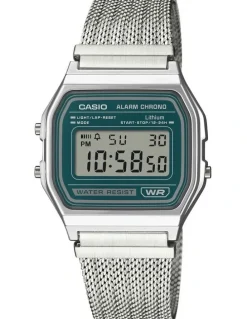 Casio A158Wem-3D Watch in Silver