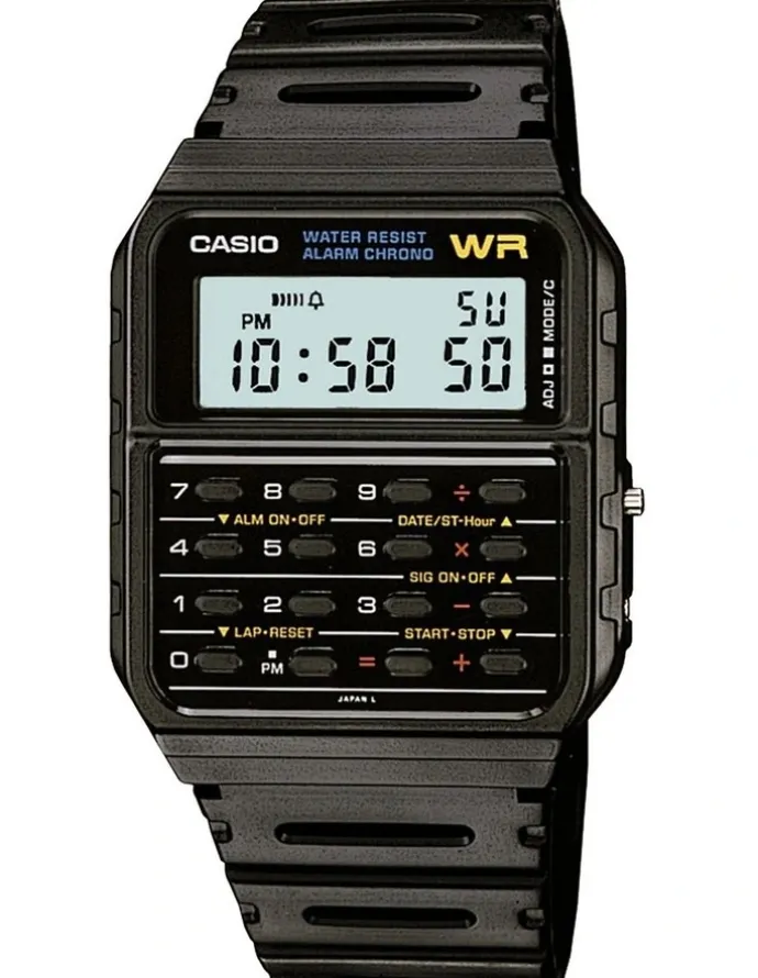 Casio CA53W 1 Black Vintage Calculator Watch