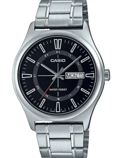 Casio Stainless Steel Watch in Silver/Black