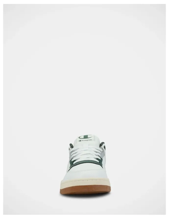 Champion Arena Lo V2 Sneakers In White/Dark Green