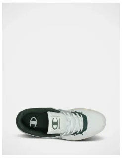Champion Arena Lo V2 Sneakers In White/Dark Green