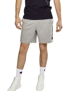 Champion Script Jersey Short in Oxford Heather
