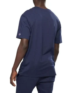 Champion Script Tee in Navy