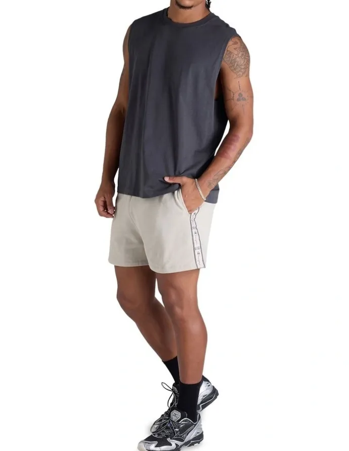 Champion Lux Taping Shorts in Beige