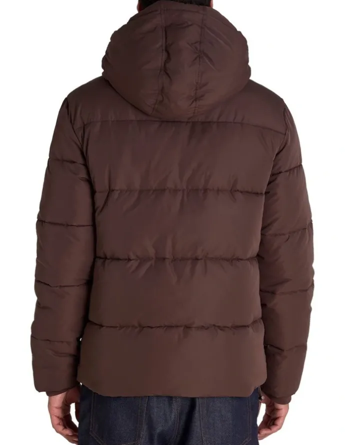 Champion Puffer Jacket in Brown