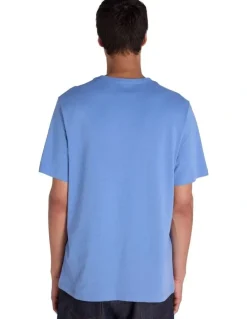 Champion Puff Script Tee in Blue